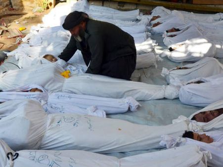 સિરીયામાં રાસાયણિક હુમલામાં 1300નાં મોત