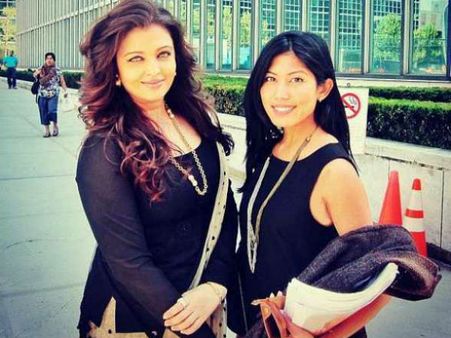 ઐશ્વર્યા ફૅન સાથે