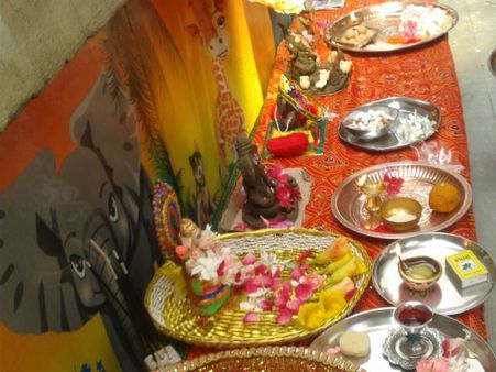 ભૂલકાંઓએ ઉજવી ઇકો ફ્રેન્ડલી ગણેશ ચતુર્થી