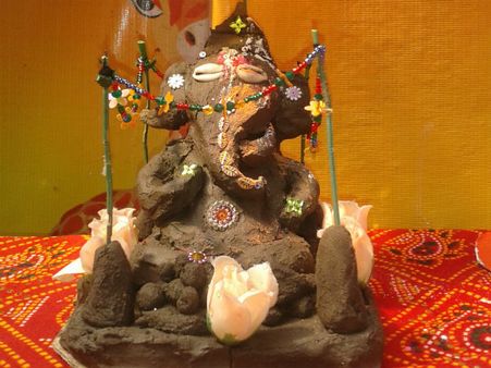 ભૂલકાંઓએ ઉજવી ઇકો ફ્રેન્ડલી ગણેશ ચતુર્થી