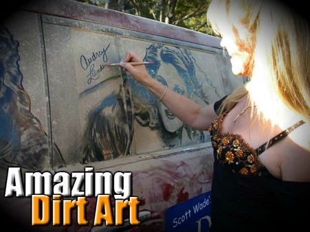 વિન્ડશિલ્ડ પર શાનદાર કલાકારી