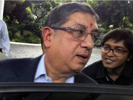 બીસીસીઆઇના અધ્યક્ષ પદે ચૂંટણી લડશે શ્રીનિવાસન