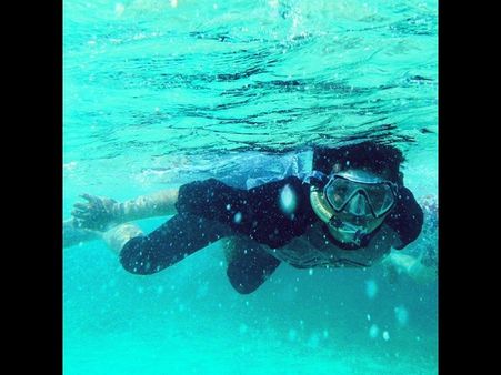 પાણીની અંદર લેવાયેલી ઇન્સ્ટ્રાગ્રામ તસવીરો