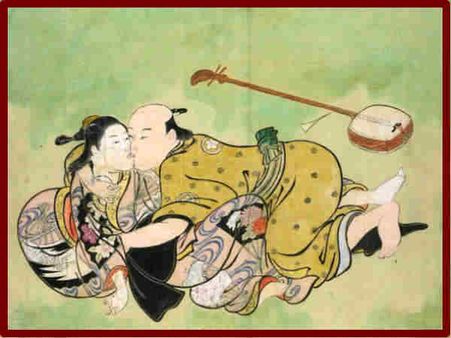 Photo : શુંગા - જાપાનીઝ કલામાં તૈયાર થયેલું કામ સૂત્ર