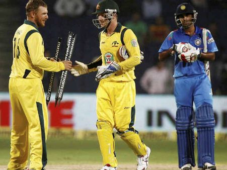 જીતની ઉજવણી કરી રહેલા ઓસ્ટ્રેલિયન ખેલાડી