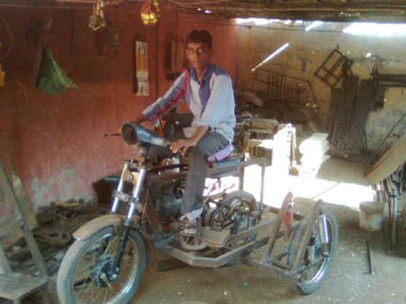 બાઈક ટ્રેક્ટરની પેટન્ટ રજીસ્ટર કરાઇ 