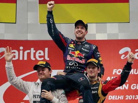 ફૉર્મૂલા વનના વિશ્વવિજેતાની ભારતીય ટ્રેક પર હૈટ્રિક