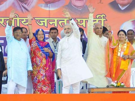 રાજસ્થાનમાં ભાજપની સ્થિતિ મજબૂત