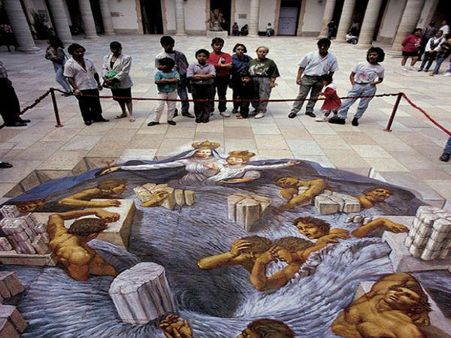 શાનદાર સ્ટ્રીટ 3ડી પેઇન્ટિંગ