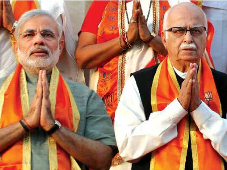 હવા મોદીના પક્ષમાં, ભાજપ આ વખતે ચોક્કસ સિક્સર ફટકારશે: અડવાણી