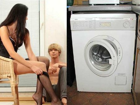 ગર્લફ્રેન્ડ સાથે ન્યૂડ હાઇડ એન્ડ સીક રમતા ફસાયો વોશિંગ મશીનમાં