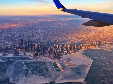 પોલર વર્ટેક્સનો હવાઇ નજારો