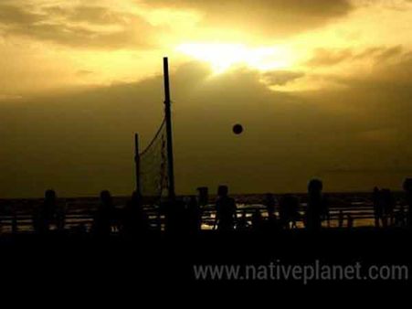 કોલવા બીચનું સાંજનું દ્રશ્ય