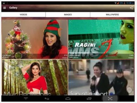Android application screen shots