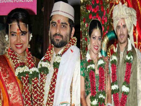 Pics : સમીરાના લગ્ન, બાઇક પર આવ્યો વરરાજા..!