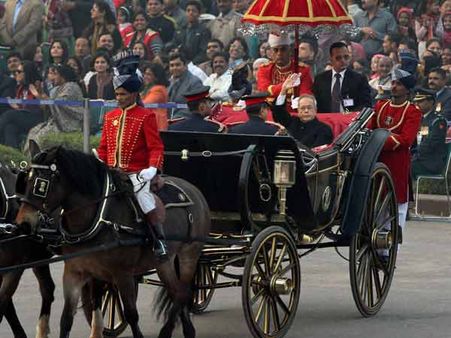 બીટિંગ ધ રિટ્રીટમાં રાષ્ટ્રપતિ