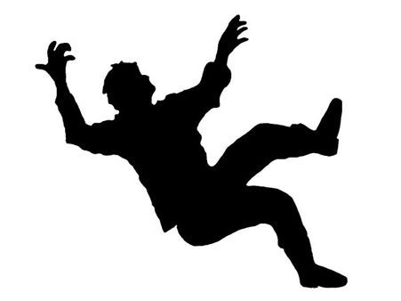 નીચે પડતા દેખાવું નીચે પડતા દેખાવું