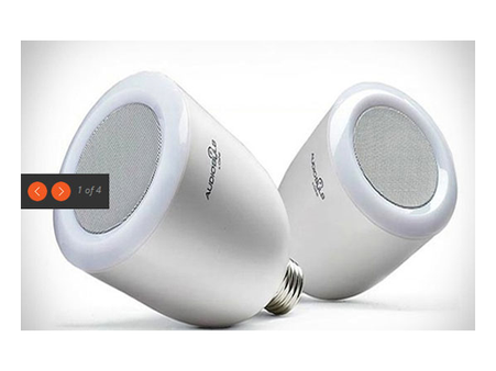 Wireless speaker light bulb