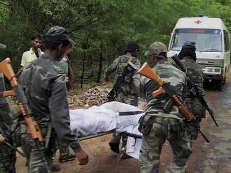 છત્તીસગઢના સુકમામાં નક્સલી મુઠભેડ, 20 જવાન શહીદ