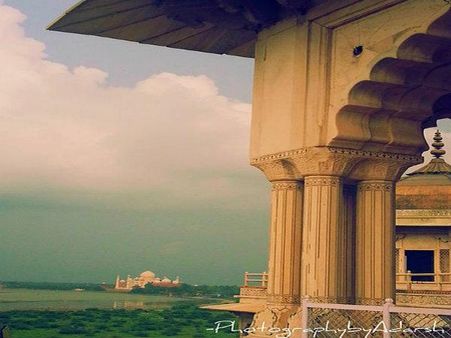 આગરા ફોર્ટથી તાજ મહેલ 