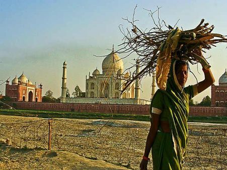 તાજ મહેલની આસપાસનું જીવન 