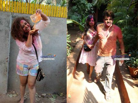 શબાના-જાવેદના ઘરે હોળી સમરાંગણ