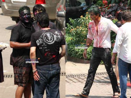 સંજય ગુપ્તાના ઘરે હોળીની ઉજવણી