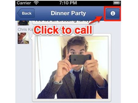 આઇ સિમ્બોલ ક્લિક કરો