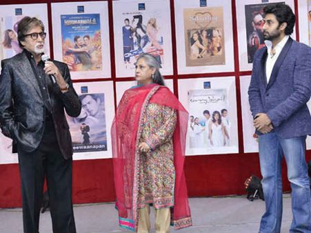 અમિતાભ બચ્ચન, જયા બચ્ચન અને અભિષેક બચ્ચન