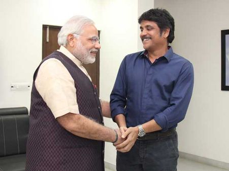 દક્ષિણના મતોને ખેંચી શકશે મોદી-નાગાર્જુનની મુલાકાત?