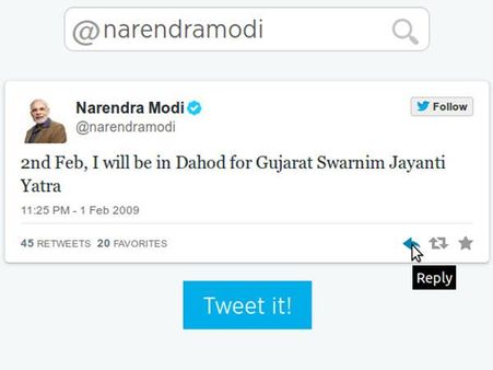 મોદીએ ફેબ્રુઆરી 2009માં ટ્વિટર જોઇન કર્યું