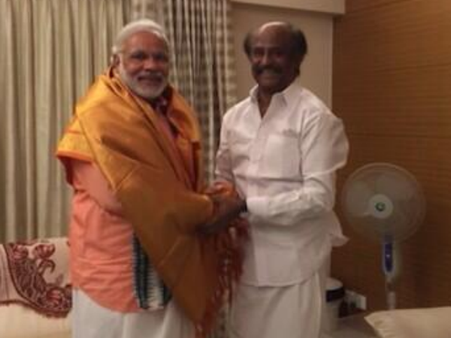 નરેન્દ્ર મોદી સાથે રજનીકાંત