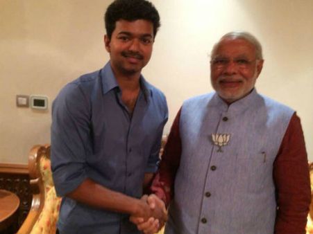Tamil actor Vijay meet Modi