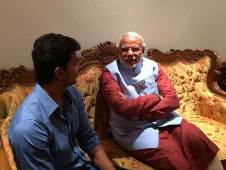 Tamil actor Vijay meet Modi
