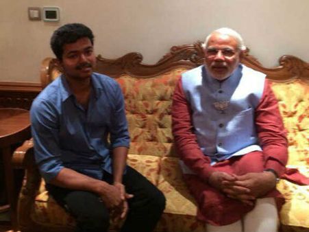 Tamil actor Vijay meet Modi