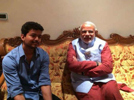 તમિળ અભિનેતા વિજયે કરી મોદી સાથે મુલાકાત