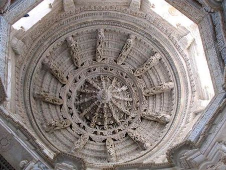 મંદિરનો કલાત્મક ગુંબદ