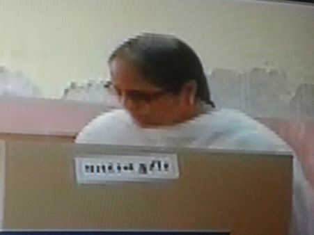 મતદાન કરતી મહિલા