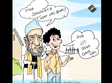 મતદાનની ટકાવારી વધારવામાં કામ લાગ્યા ચૂંટણી પંચના ફન્ની કિમીયા!