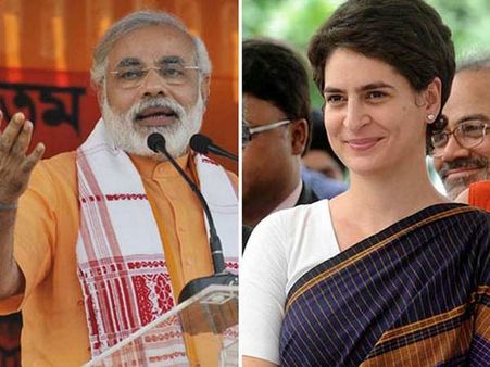 મોદી-પ્રિયંકા વચ્ચે ‘નીચ રાજકારણ’ મુદ્દે વાકયુદ્ધ