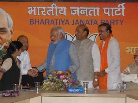 દિલ્હીમાં નરેન્દ્ર મોદી, ભાજપમાં ઉત્સાહ