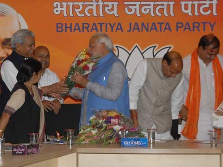 દિલ્હીમાં નરેન્દ્ર મોદી, ભાજપમાં ઉત્સાહ