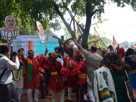 દિલ્હીમાં નરેન્દ્ર મોદી, ભાજપમાં ઉત્સાહ