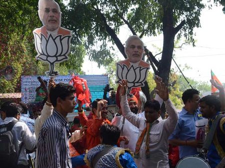 દિલ્હીમાં નરેન્દ્ર મોદી, ભાજપમાં ઉત્સાહ