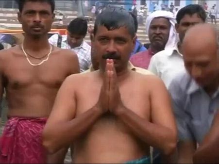 વારાણસીમાં કેજરીવાલ