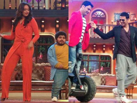 Pics : કૉમેડી નાઇટ્સના સેટ પર કપિલ સાથે સોનાક્ષયની ધમાલ