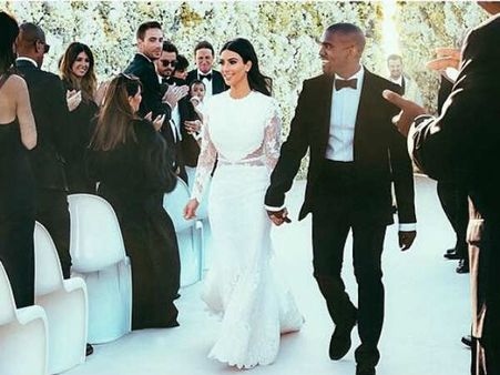 કિમ-કૅન્યેના લગ્ન