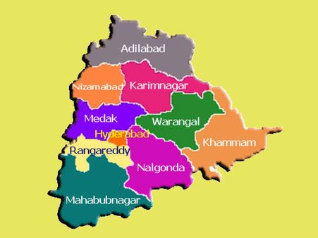 તેલંગાણામાં 10 જિલ્લા