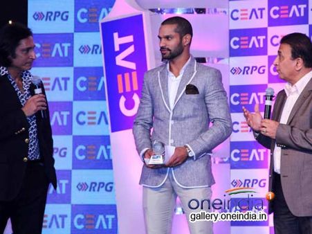 રમીઝ રાજા, શિખર ધવન, સુનિલ ગાવસ્કર