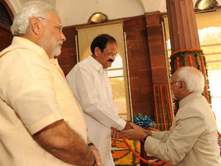 સંસદમાં રાષ્ટ્રપતિ પ્રણવ મુખરજી